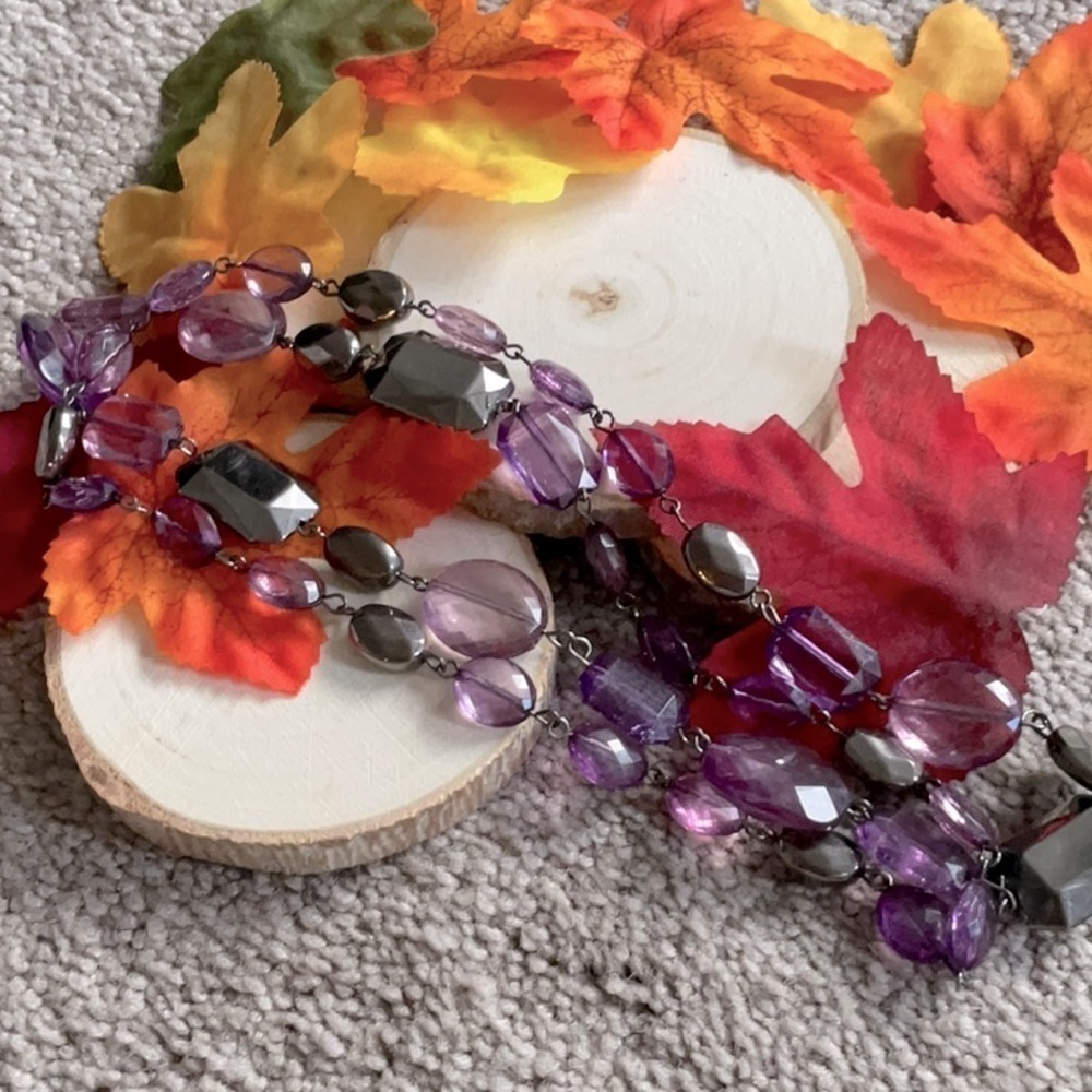 VINTAGE PURPLE BEADS